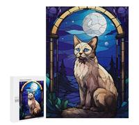 500 PCS Jigsaw Puzzles Balinese Cat Jigsaw for Teenagerss Precision Cutting Fun Activities at Home Challenging Game And Family Play 500 PCS