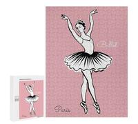 500 PCS Jigsaw Puzzles Ballet Dancer in Paris Jigsaw for Teenagerss Precision Cutting Fun Activities at Home Challenging Game And Family Play 500 PCS