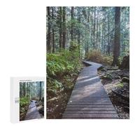 500 PCS Jigsaw Puzzles Boardwalk in The Forest Jigsaw for Adults Fun Games Perfect Decoration Unique Gifts for Birthday And Christmas 500 PCS