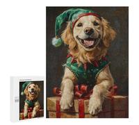 500 PCS Jigsaw Puzzles Christmas Dog Gifts for Pet Lovers Jigsaw Puzzles for Teenagers Stress Reliever Train Your Brain And Hands Learning Educational Toys 500 PCS