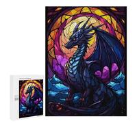 500 PCS Jigsaw Puzzles- Colorful Dragon Jigsaw for Adults Relaxing Games Staycation Kill Time Deal As Gifts for The Whole Family 500 PCS