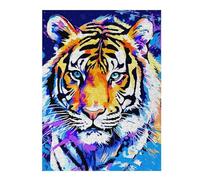 500 PCS Jigsaw Puzzles- Colorful Tiger Portrait Jigsaws for Adults Brain Teaser Game Precision Cutting Deal As Gifts for The Whole Family 500 PCS