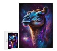 500 PCS Jigsaw Puzzles Cosmic Camel Portrait-2 Jigsaw for Teenagerss Precision Cutting Fun Activities at Home Challenging Game And Family Play 500 PCS