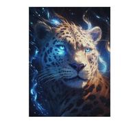 500 PCS Jigsaw Puzzles Cosmic Celestial Cheetah Adult Jigsaw Puzzle Hands-on Game Hand Speed Race Unique Gifts for Birthday And Christmas 500 PCS