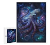 500 PCS Jigsaw Puzzles Cosmic Octopus Art Print-2 Jigsaw for Teenagerss Precision Cutting Fun Activities at Home Challenging Game And Family Play 500 PCS