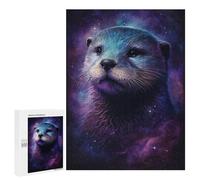 500 PCS Jigsaw Puzzles Cosmic Otter Portrait Print Jigsaw Puzzles for Teenagerss But Fun And Humorous Every Piece Is Unique - Learning Educational Toys 500 PCS
