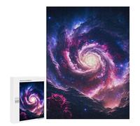 500 PCS Jigsaw Puzzles Cosmic Rose Galaxy Print Jigsaw for Teenagerss Precision Cutting Fun Activities at Home Challenging Game And Family Play 500 PCS