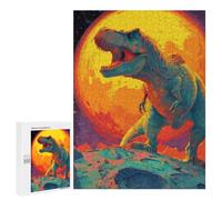 500 PCS Jigsaw Puzzles Dinosaur on Planet Jigsaws for Adults Puzzle For Family Fun Difficult And Challenge Educational Family Game 500 PCS