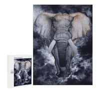 500 PCS Jigsaw Puzzles Elephant 5 Jigsaw for Teenagerss Precision Cutting Fun Activities at Home Challenging Game And Family Play 500 PCS