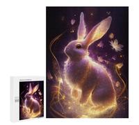 500 PCS Jigsaw Puzzles- Enchanted Rabbit Fantasy Art Jigsaw for Adults Relaxing Games Staycation Kill Time Deal As Gifts for The Whole Family 500 PCS