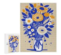 500 PCS Jigsaw Puzzles Evelyn Bouquet of Flowers Jigsaw for Teenagerss Precision Cutting Fun Activities at Home Challenging Game And Family Play 500 PCS