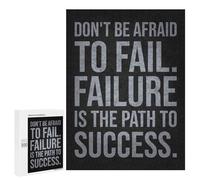 500 PCS Jigsaw Puzzles Failure Is Path To Success, Motivational Jigsaw for Teenagerss Precision Cutting Fun Activities at Home Challenging Game And Family Play 500 PCS