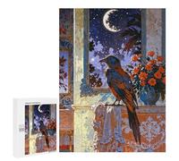 500 PCS Jigsaw Puzzles for Adults A Crow on Fabric Jigsaw for Adults Relax Games Hand Speed Race for Is Ideal As A Gift 500 PCS