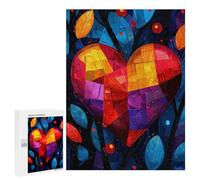 500 PCS Jigsaw Puzzles for Adults Abstract Expressionist Heart Puzzle for Adults Anti-Stress Toys A Work of Art Difficult And Challenge 500 PCS