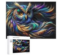 500 PCS Jigsaw Puzzles for Adults Abstract Owl Art Jigsaw Puzzle Hands-on Game But Fun And Humorous Birthday And Unique Gifts 500 PCS