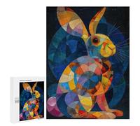 500 PCS Jigsaw Puzzles for Adults Abstract Rabbit Puzzle for Adults Anti-Stress Toys A Work of Art Difficult And Challenge 500 PCS