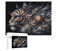 500 PCS Jigsaw Puzzles for Adults Abstract Tiger Artwork Puzzles for Adults DIY Toys Home Decoration Difficult And Challenge 500 PCS