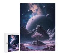 500 PCS Jigsaw Puzzles for Adults Alien Landscape with Snow-Covered Tree Jigsaws for Adults DIY Toys Analysis And Logic Unique Gifts for Birthday And Christmas 500 PCS