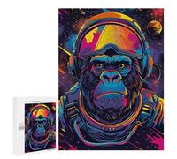 500 PCS Jigsaw Puzzles for Adults Astronaut Space Gorilla Jigsaw for Adults Relax Games Hand Speed Race for Is Ideal As A Gift 500 PCS