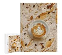 500 PCS Jigsaw Puzzles for Adults Capuccino Art Jigsaw for Adults Relax Games Hand Speed Race for Is Ideal As A Gift 500 PCS