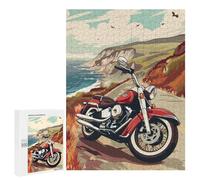 500 PCS Jigsaw Puzzles for Adults Chopper Motorcycle Beach Jigsaw for Adults Relax Games Hand Speed Race for Is Ideal As A Gift 500 PCS