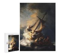 500 PCS Jigsaw Puzzles for Adults Christ in The Storm Jigsaw for Adults Relax Games Hand Speed Race for Is Ideal As A Gift 500 PCS