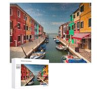 500 PCS Jigsaw Puzzles for Adults Colorful Canal Houses-2 Puzzles for Adults DIY Toys Home Decoration Difficult And Challenge 500 PCS