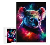 500 PCS Jigsaw Puzzles for Adults Colorful Koala in Space Jigsaw for Adults Brain Teaser Game Birthday Present Difficult And Challenge 500 PCS