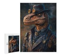 500 PCS Jigsaw Puzzles for Adults Cool Steampunk Raptor Dinosaur Puzzle for Adults Anti-Stress Toys A Work of Art Difficult And Challenge 500 PCS