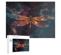 500 PCS Jigsaw Puzzles for Adults Cosmic Dragonfly Flight Jigsaw for Adults Relax Games For Family Fun for Is Ideal As A Gift 500 PCS