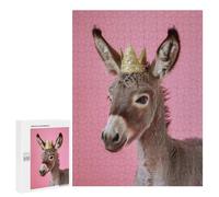 500 PCS Jigsaw Puzzles for Adults Donkey Pastel Crown Jigsaw for Adults Relax Games Hand Speed Race for Is Ideal As A Gift 500 PCS