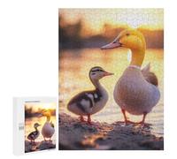500 PCS Jigsaw Puzzles for Adults Duckling And Mother at Sunset Jigsaws for Adults DIY Toys Analysis And Logic Unique Gifts for Birthday And Christmas 500 PCS