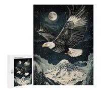 500 PCS Jigsaw Puzzles for Adults Eagle Soaring Over Mountain Jigsaws for Adults DIY Toys Analysis And Logic Unique Gifts for Birthday And Christmas 500 PCS