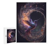 500 PCS Jigsaw Puzzles for Adults Enchanted Cosmic Hummingbird Jigsaw for Adults Brain Teaser Game Birthday Present Difficult And Challenge 500 PCS
