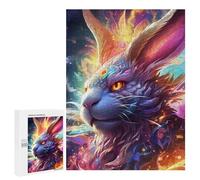 500 PCS Jigsaw Puzzles for Adults Enchanted Rabbit Portrait -1 Jigsaw for Adults Family Games Presents for Women Parent-child Interaction 500 PCS