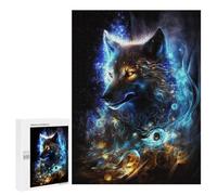 500 PCS Jigsaw Puzzles for Adults Enchanted Wolf Spirit Art Teenagers Puzzles Hands-on Game Improve Memory Parent-child Interaction 500 PCS