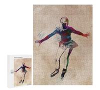 500 PCS Jigsaw Puzzles for Adults Figure Skating Jigsaw for Adults Relax Games Hand Speed Race for Is Ideal As A Gift 500 PCS