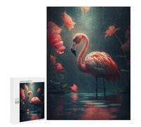 500 PCS Jigsaw Puzzles for Adults Flamingo Flowers Magic Jigsaw for Adults Brain Teaser Game Birthday Present Difficult And Challenge 500 PCS