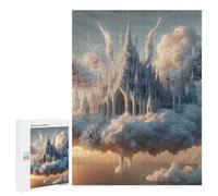 500 PCS Jigsaw Puzzles for Adults Floating Castle in The Clouds Jigsaws for Adults DIY Toys Analysis And Logic Unique Gifts for Birthday And Christmas 500 PCS