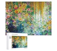 500 PCS Jigsaw Puzzles for Adults Floral Fantasy A Vibrant Garden Scene Puzzles for Adults DIY Toys Home Decoration Difficult And Challenge 500 PCS