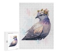 500 PCS Jigsaw Puzzles for Adults Floral Watercolor Dove Jigsaw Puzzle Hands-on Game But Fun And Humorous Birthday And Unique Gifts 500 PCS