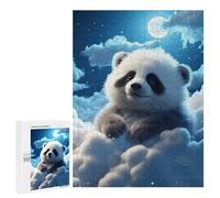 500 PCS Jigsaw Puzzles for Adults Fluffy Panda Jigsaw for Adults Brain Teaser Game Birthday Present Difficult And Challenge 500 PCS