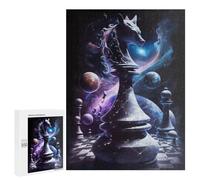 500 PCS Jigsaw Puzzles for Adults Galactic Chess Fantasy Jigsaw for Adults Family Games Presents for Women Parent-child Interaction 500 PCS