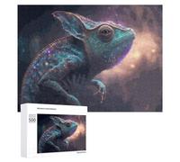 500 PCS Jigsaw Puzzles for Adults Galactic Lizard Cosmic Artwork Jigsaw for Adults Relax Games For Family Fun for Is Ideal As A Gift 500 PCS