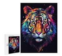 500 PCS Jigsaw Puzzles for Adults Geometric Tiger Jigsaw for Adults Brain Teaser Game Birthday Present Difficult And Challenge 500 PCS
