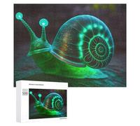 500 PCS Jigsaw Puzzles for Adults Glowing Fantasy Snail Artwork Jigsaw for Adults Family Games Presents for Women Parent-child Interaction 500 PCS