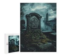500 PCS Jigsaw Puzzles for Adults Graveyard with Pentagram Jigsaws for Adults DIY Toys Analysis And Logic Unique Gifts for Birthday And Christmas 500 PCS