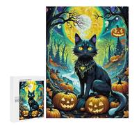 500 PCS Jigsaw Puzzles for Adults Halloween Enchanted Forest -1 Teenagers Puzzles Hands-on Game Improve Memory Parent-child Interaction 500 PCS