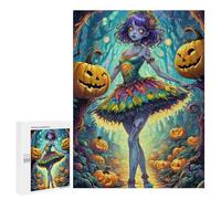 500 PCS Jigsaw Puzzles for Adults Halloween Enchanted Forest Teenagers Puzzles Hands-on Game Improve Memory Parent-child Interaction 500 PCS