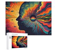 500 PCS Jigsaw Puzzles for Adults Inner Fire AJourney Teenagers Puzzles Hands-on Game Improve Memory Parent-child Interaction 500 PCS